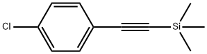 (4-氯苯基乙炔基)三甲基硅烷 结构式