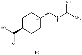 TRANS-4-GUANIDINOMETHYLCYCLOHEXANECARBOXYLIC ACID HYDROCHLORIDE 结构式