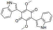 2,5-Bis(1H-indol-3-yl)-3,6-dimethoxy-2,5-cyclohexadiene-1,4-dione 结构式