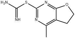 Carbamimidothioic acid, 5,6-dihydro-4-methylfuro[2,3-d]pyrimidin-2-yl ester (9CI) 结构式