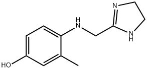 Phenol, 4-[[(4,5-dihydro-1H-imidazol-2-yl)methyl]amino]-3-methyl- (9CI) 结构式