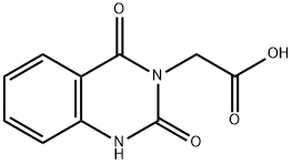 (2,4-二氧代-1,4-二氢喹唑啉-3(2H)-基)乙酸 结构式