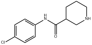 N-(4-氯苯基)哌啶-3-甲酰胺 结构式