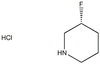 (R)-3-氟哌啶盐酸盐 结构式