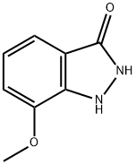 7-甲氧基-1H-吲唑-3(2H)-酮 结构式