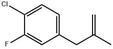 1-氯-2-氟-4-(2-甲基烯丙基)苯 结构式