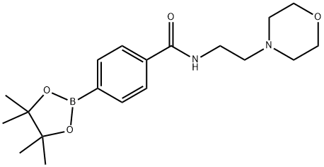4-(2-[4-(4,4,5,5-TETRAMETHYL-[1,3,2]DIOXABOROLAN-2-YL)-PHENOXY]-ETHYL)-MORPHOLINE 结构式