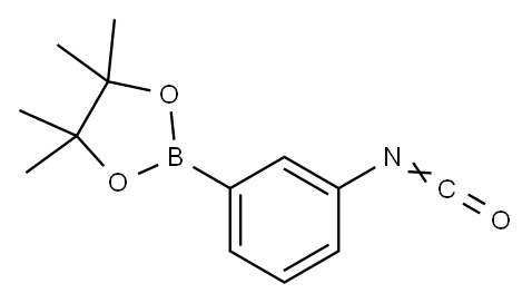 3-异氰酰苯基硼酸频哪醇酯 结构式