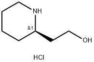 (R)-2-哌啶乙醇 盐酸盐 结构式