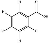 对溴苯甲酸-D4 结构式