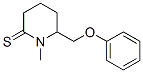 2-Piperidinethione,  1-methyl-6-(phenoxymethyl)- 结构式