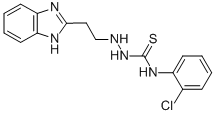 2-(2-(1H-Benzimidazol-2-yl)ethyl)-N-(2-chlorophenyl)hydrazinecarbothio amide 结构式
