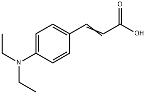 (E)-3-(4-二乙基氨基苯基)丙烯酸 结构式