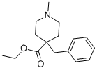 1-METHYL-4-(PHENYLMETHYL)-4-PIPERIDINECARBOXYLIC ACID ETHYL ESTER 结构式