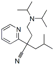 alpha-[2-[bis(isopropyl)amino]ethyl]-alpha-isobutylpyridine-2-acetonitrile 结构式