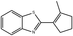 Benzothiazole, 2-(2-methyl-1-cyclopenten-1-yl)- (9CI) 结构式