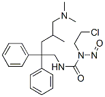 N-(2-Chloroethyl)-N'-(5-dimethylamino-4-methyl-2,2-diphenylpentyl)-N-nitrosourea 结构式