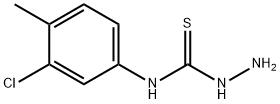 N-(3-氯-4-甲基苯基)肼硫代酰胺 结构式