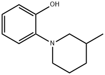 2-(3-甲基哌啶-1-基)苯酚 结构式