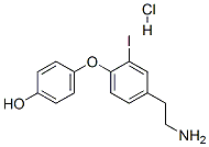 4-[4-(2-Aminoethyl)-2-iodophenoxy]phenol Hydrochloride 结构式