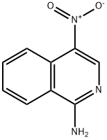 1-氨基-4-硝基异喹啉 结构式