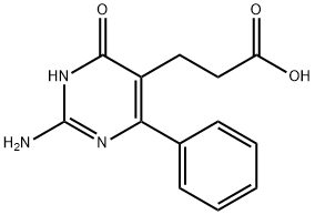 3-(2-amino-4-oxo-6-phenyl-1H-pyrimidin-5-yl)propanoic acid 结构式