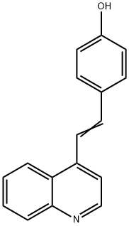 p-[2-(4-Quinolyl)vinyl]phenol 结构式