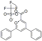 2-ETHOXYCARBONYL-4,6-DIPHENYLPYRYLIUM TRIFLUOROMETHANESULPHONATE, 96 结构式