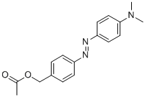 4-((4-(Dimethylamino)phenyl)azo)benzenemethanol, acetate ester 结构式