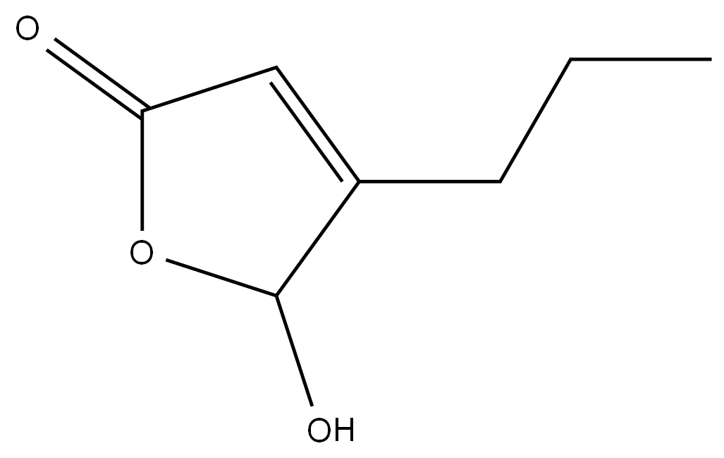5-羟基-4-正丙基-2-呋喃酮 结构式