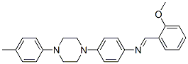 1-(2-methoxyphenyl)-N-[4-[4-(4-methylphenyl)piperazin-1-yl]phenyl]meth animine 结构式