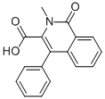 2-METHYL-1-OXO-4-PHENYL-1,2-DIHYDROISOQUINOLINE-3-CARBOXYLIC ACID 结构式