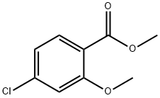 4-氯-2-甲氧基苯甲酸甲酯 结构式