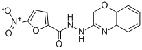 2-Furancarboxylic acid, 5-nitro-, 2-(2H-1,4-benzoxazin-3-yl)hydrazide 结构式