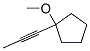 Cyclopentane, 1-methoxy-1-(1-propynyl)- (9CI) 结构式