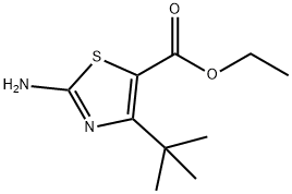 2-氨基-4-(叔丁基)噻唑-5-甲酸乙酯 结构式