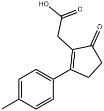 (5-氧代-2-P-甲苯基-环戊-1-烯)-乙酸 结构式