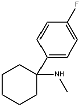 1-(p-fluorophenyl)-N-methylcyclohexylamine  结构式