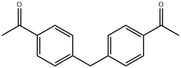 1,1'-(亚甲基双(4,1-亚苯基))双(乙烷-1-酮) 结构式