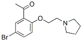 1-[5-bromo-2-(2-pyrrolidin-1-ylethoxy)phenyl]ethanone 结构式