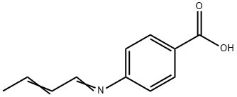 Benzoic acid, 4-(2-butenylideneamino)- (9CI) 结构式