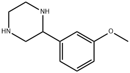 2-(3-甲氧基苯基)哌嗪 结构式