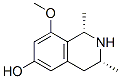 6-Isoquinolinol,1,2,3,4-tetrahydro-8-methoxy-1,3-dimethyl-,(1S-cis)-(9CI) 结构式