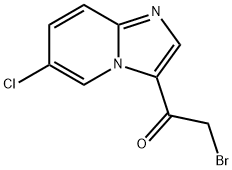 2-溴-1-(6-氯-5,8-二氢咪唑[1,2-A]吡啶-3-基)乙-1-酮 结构式