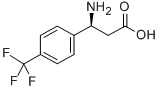 (S)-3-氨基-3-(4-三氟甲基苯基)丙酸 结构式