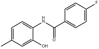 Benzamide, 4-fluoro-N-(2-hydroxy-4-methylphenyl)- (9CI) 结构式