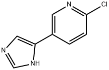 Pyridine,  2-chloro-5-(1H-imidazol-4-yl)-  (9CI) 结构式