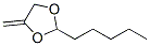 1,3-Dioxolane,  4-methylene-2-pentyl- 结构式