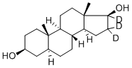 5ALPHA-ANDROSTAN-3BETA,17BETA-DIOL-16,16,17-D3 结构式