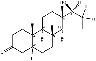 双氢睾酮-D3 结构式